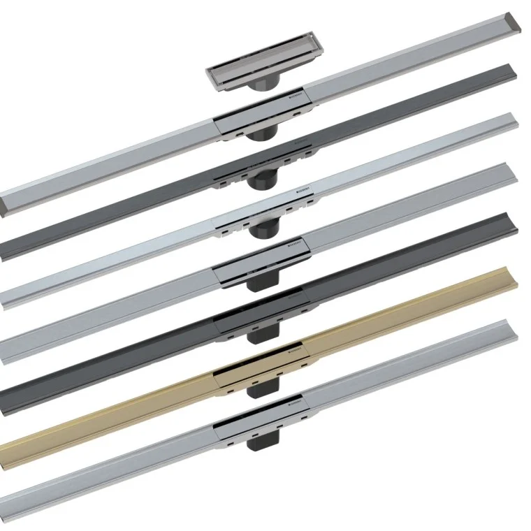 Geberit CleanLine80 30-130 cm Siyah Krom Duş Kanalı 2