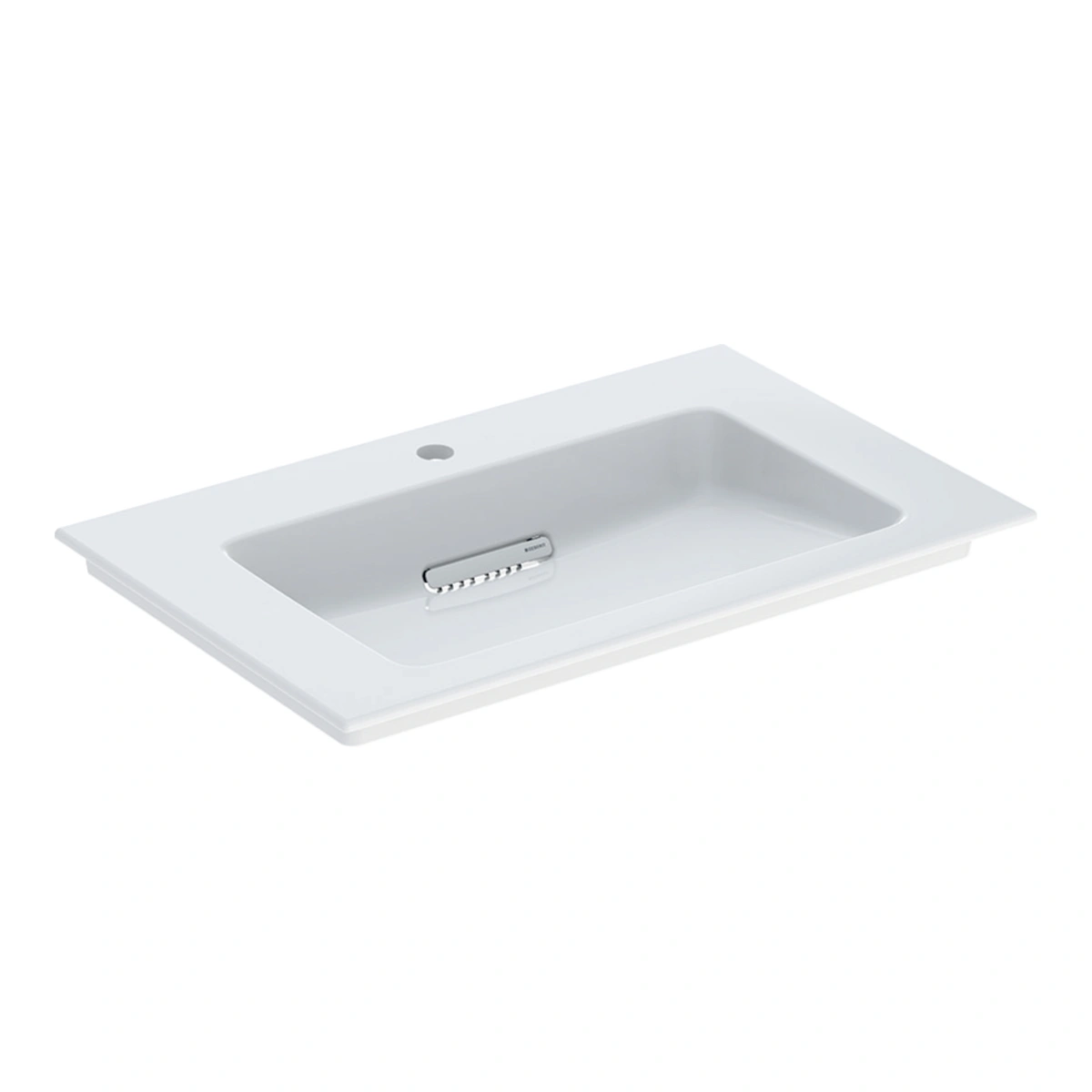 Geberit ONE CleanDrain 75 cm Etajerli Lavabo, Batarya Delikli