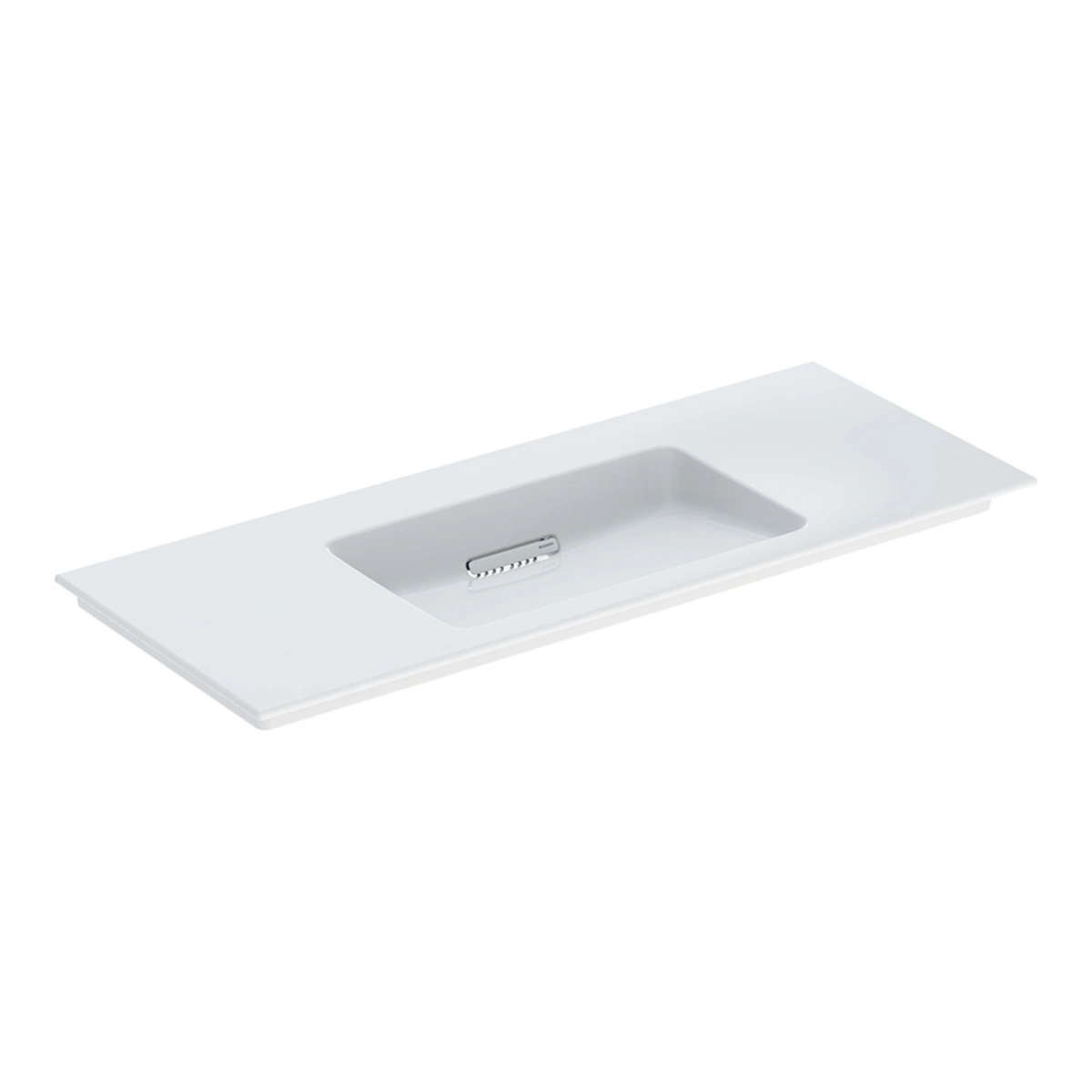 Geberit ONE CleanDrain 120 cm Etajerli Lavabo, Batarya Deliksiz