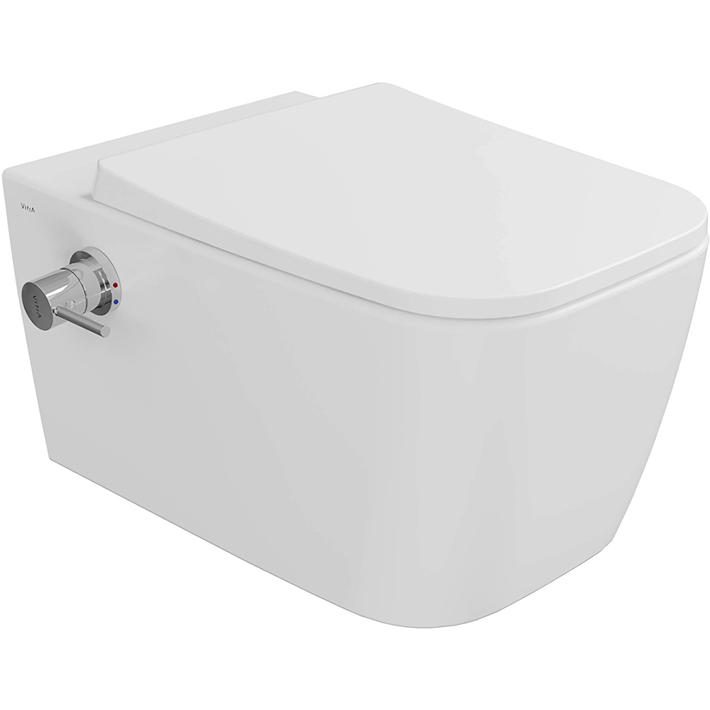 Vitra Metropole Square QuantumFlush Termostatik Entegre Musluklu Asma Klozet