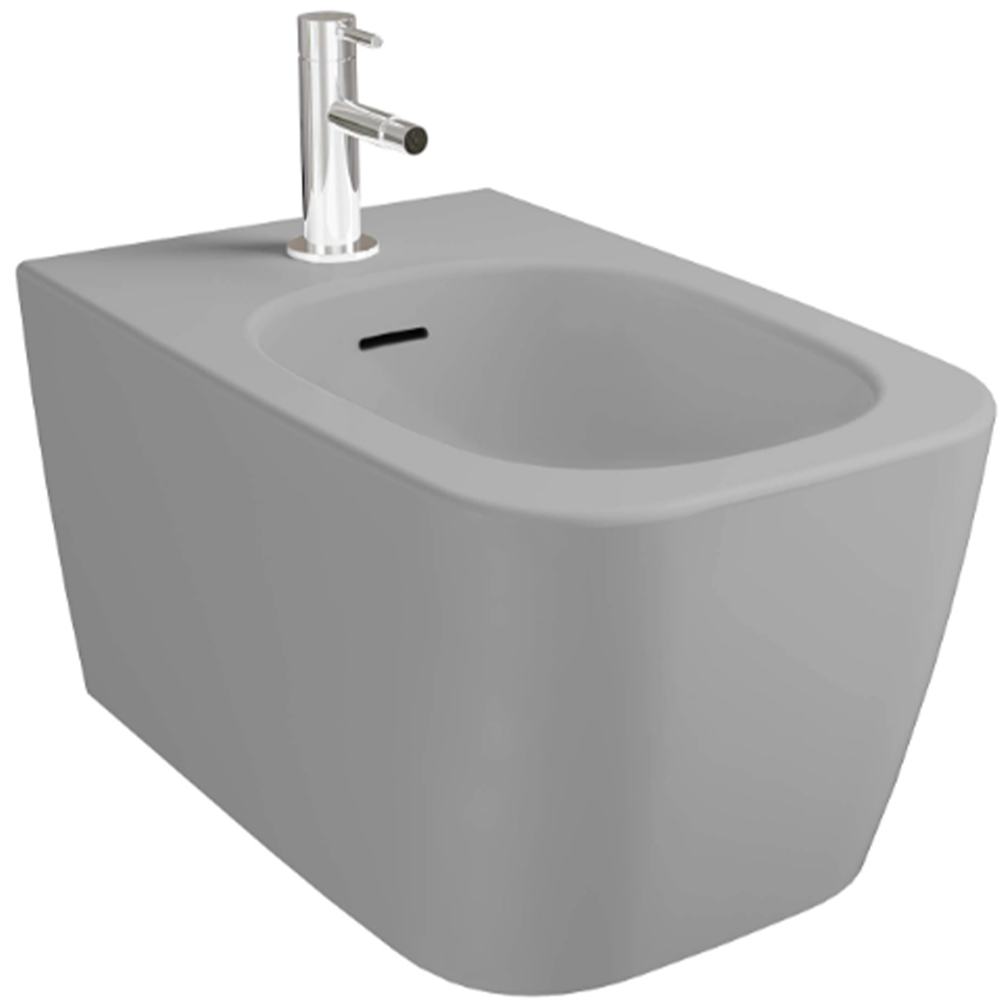Vitra Metropole Square Mat Taş Gri Asma Bide