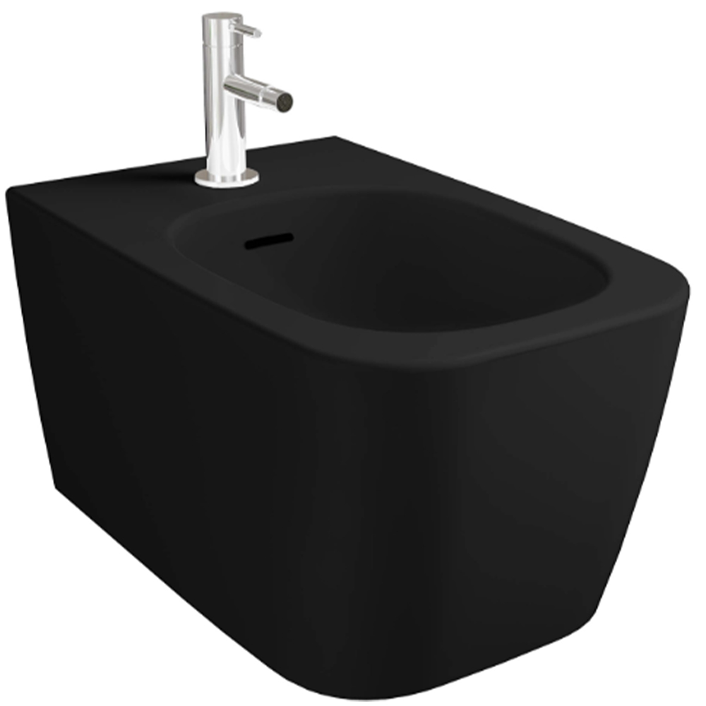 Vitra Metropole Square Mat Siyah Asma Bide