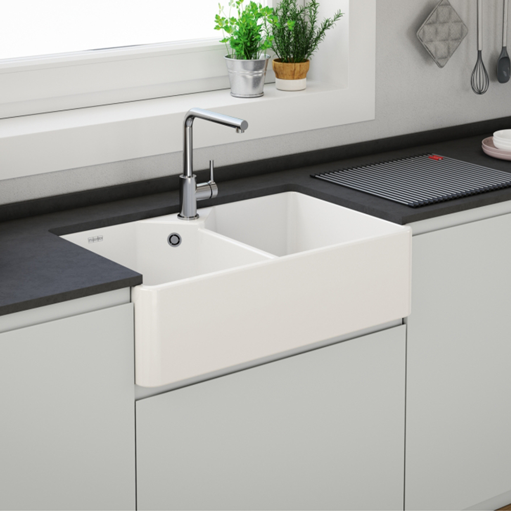 Franke Belfast BFK 72036-36 Beyaz Seramik Eviye 2