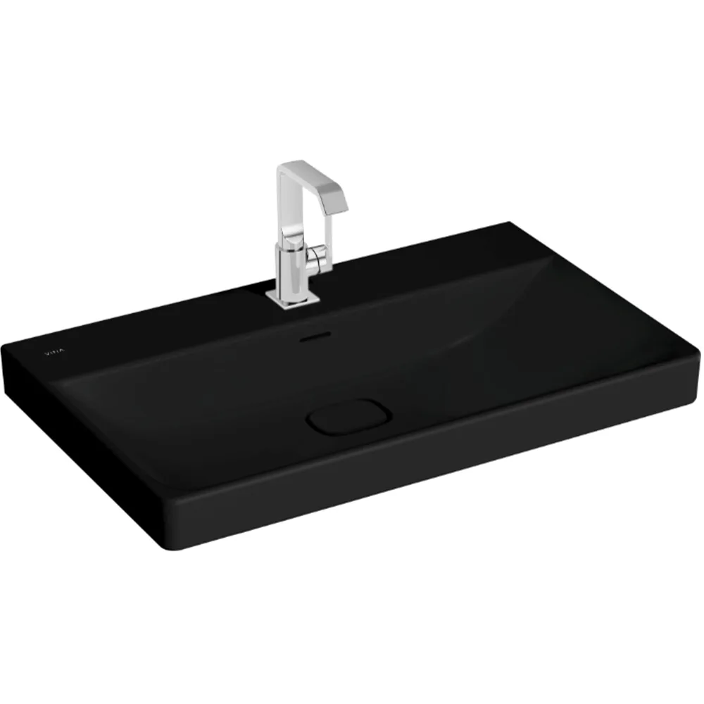Vitra Metropole 80x47 Cm Mat Siyah Lavabo