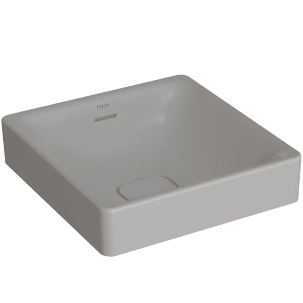 Vitra Metropole 40x40 Cm Mat Taş Gri Çanak Lavabo