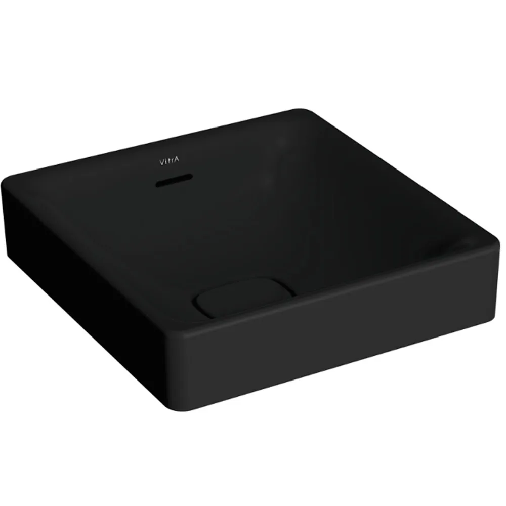 Vitra Metropole 40x40 Cm Mat Siyah Çanak Lavabo