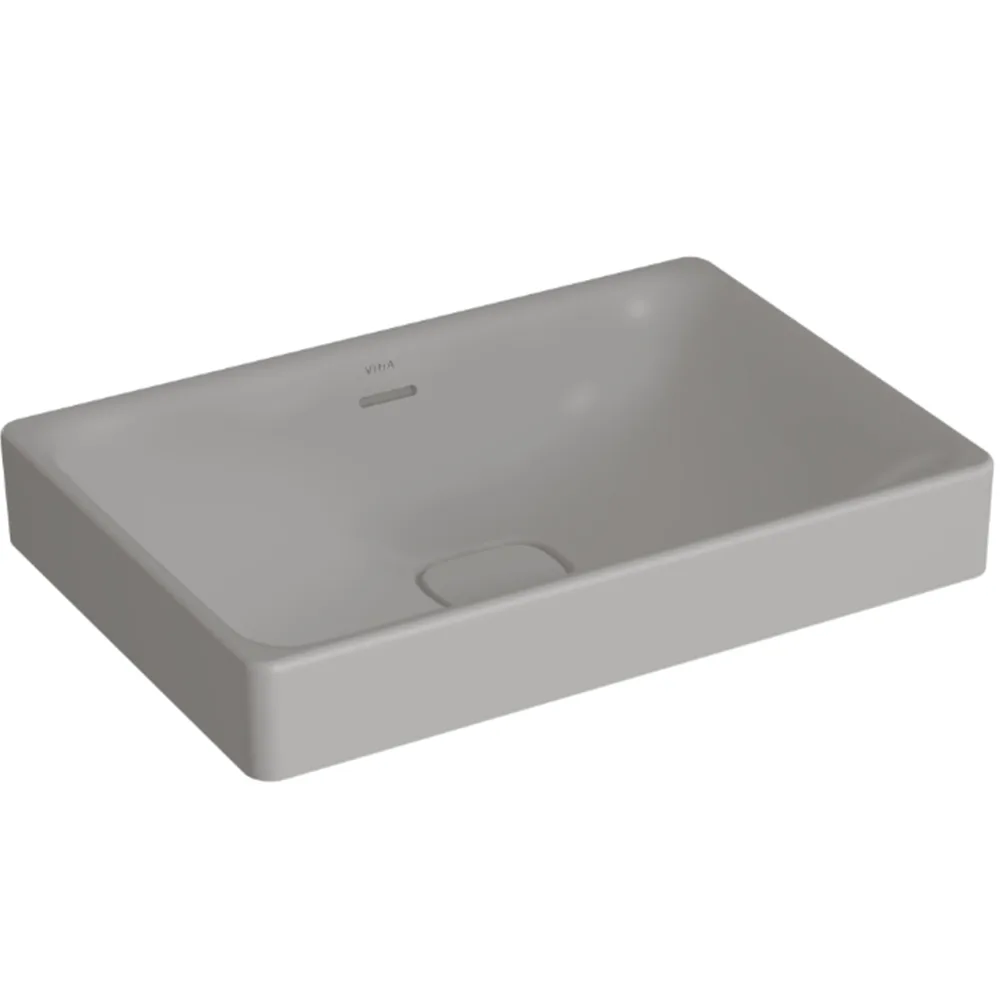 Vitra Metropole 60x40 Cm Mat Taş Gri Çanak Lavabo