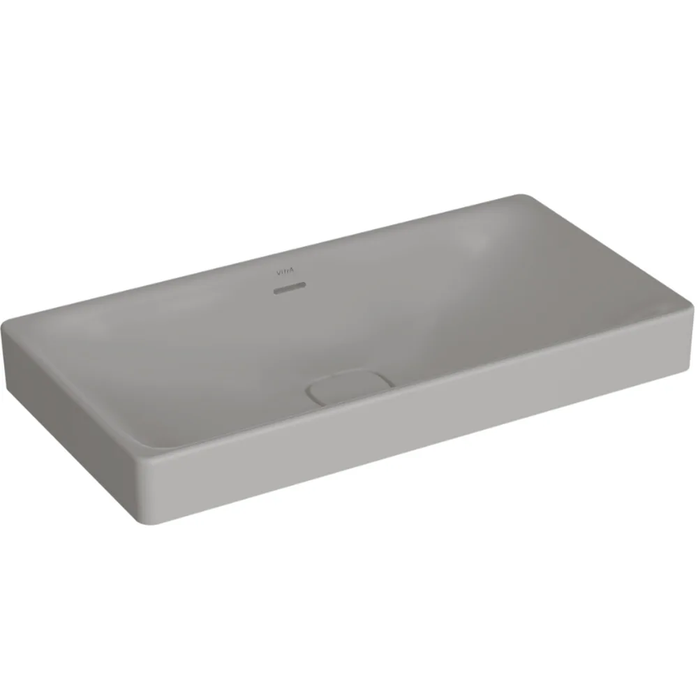 Vitra Metropole 80x40 Cm Mat Taş Gri Çanak Lavabo