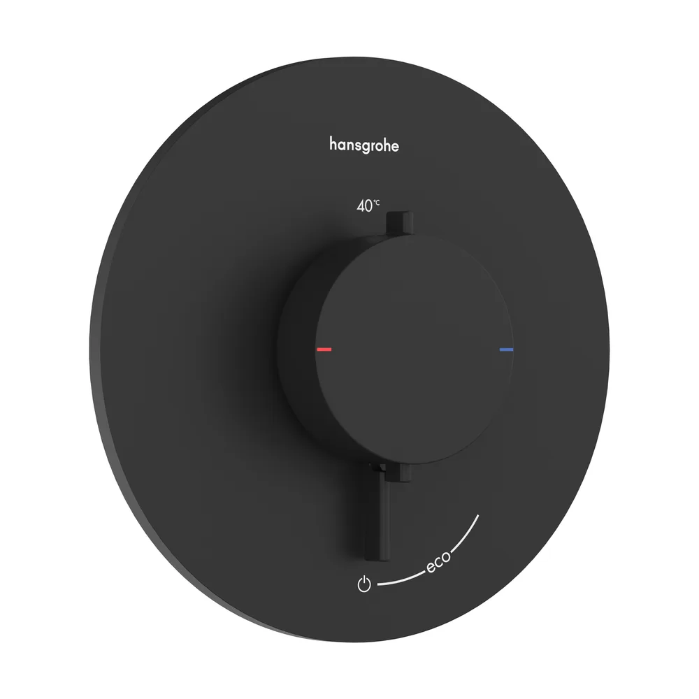 Hansgrohe Ecostat Comfort S Mat Siyah 1 Çıkış İçin Ankastre Termostatik Banyo Bataryası - 33714670