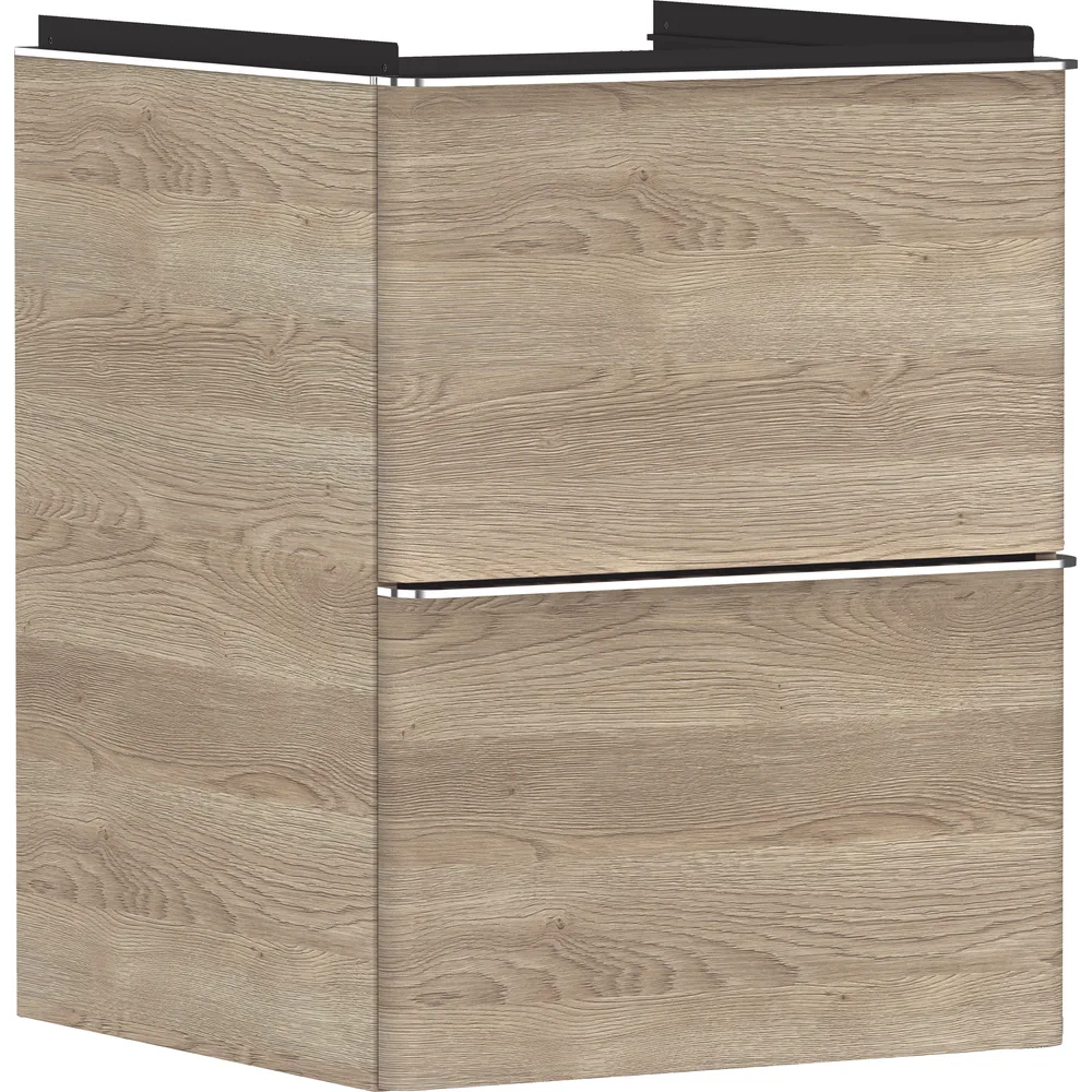 Hansgrohe Xelu Q 48 cm Doğal Meşe 2 Çekmeceli Lavabo Dolabı - 54021000
