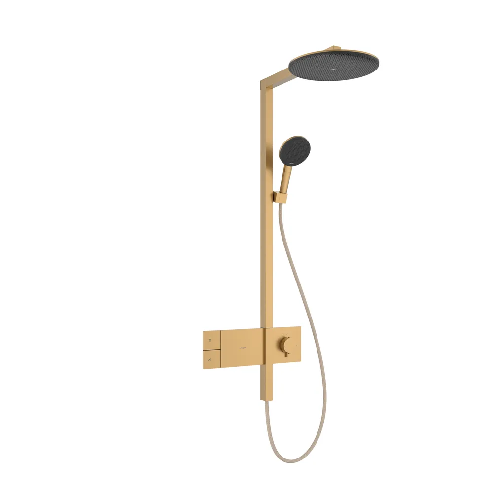 Hansgrohe Raindance Alive S 300 1jet ShowerSelect Comfort Mat Bronz Termostatlı Duş Kolonu - 24582140