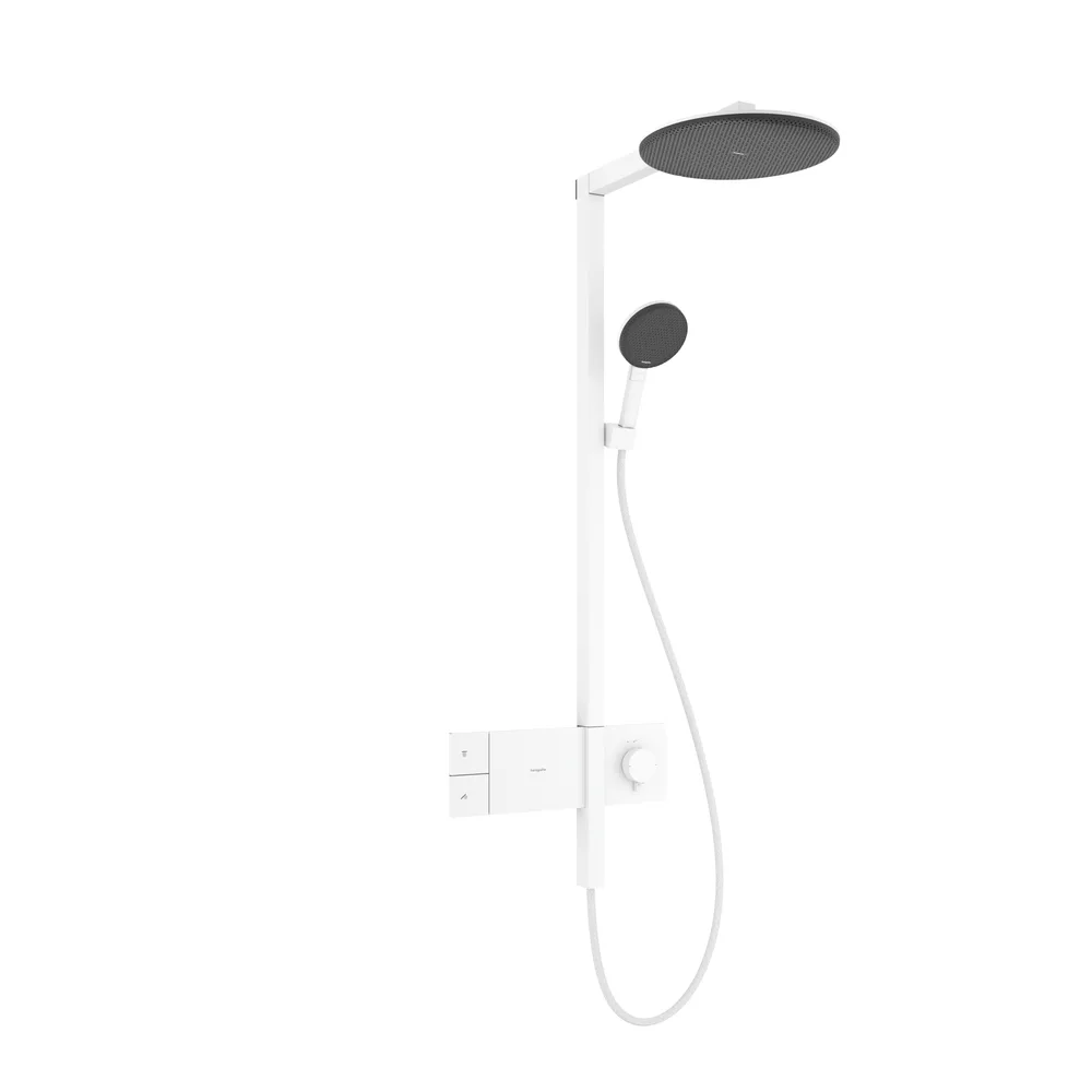 Hansgrohe Raindance Alive S 300 1jet ShowerSelect Comfort Mat Beyaz Termostatlı Duş Kolonu - 24582700