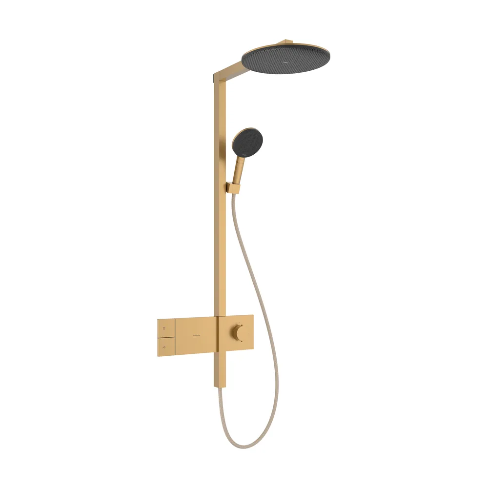 Hansgrohe Raindance Alive S 300 1jet EcoSmart ShowerSelect Comfort Mat Bronz Termostatlı Duş Kolonu - 24583140