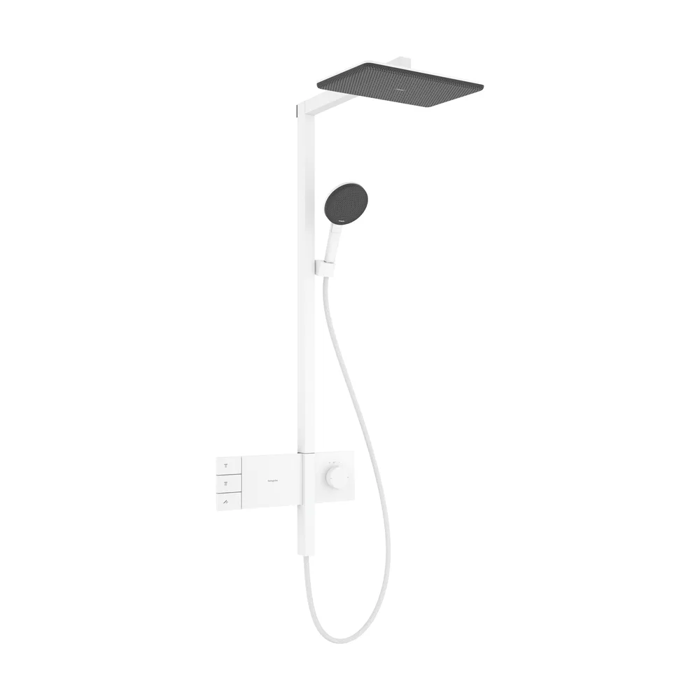 Hansgrohe Raindance Alive Q 210/340 2jet EcoSmart ShowerSelect Comfort Mat Beyaz Termostatlı Duş Kolonu - 24591700