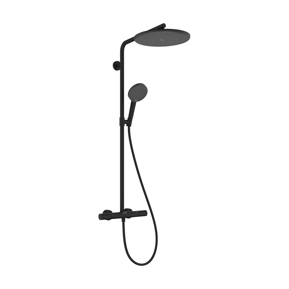 Hansgrohe Raindance Alive S Puro 300 1jet Ecostat Element Mat Siyah Termostatlı Duş Kolonu - 24592670