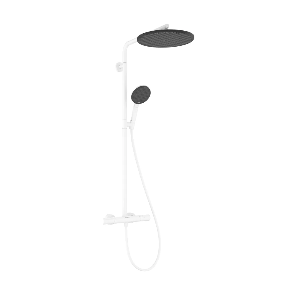 Hansgrohe Raindance Alive S Puro 300 1jet EcoSmart Ecostat Element Mat Beyaz Termostatlı Duş Kolonu - 24593700