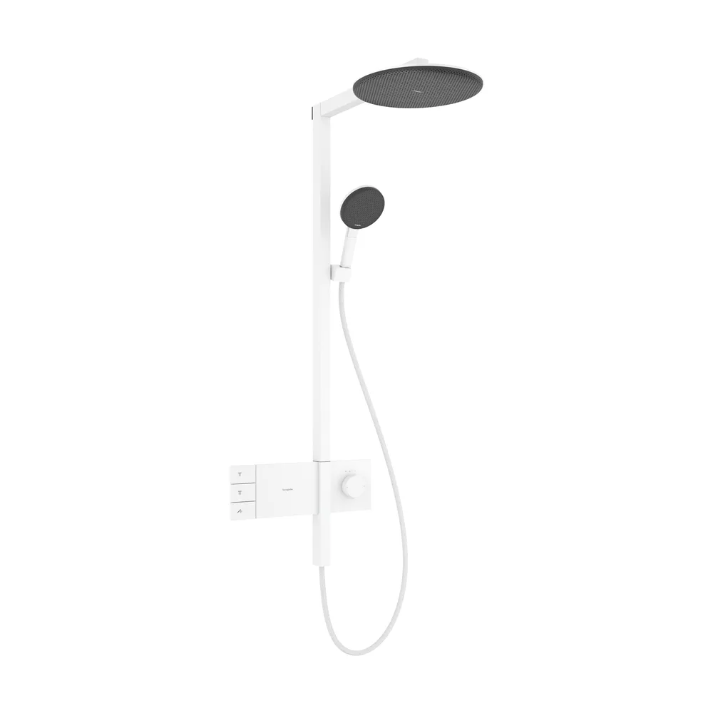 Hansgrohe Raindance Alive S 300 2jet EcoSmart ShowerSelect Comfort Mat Beyaz Termostatlı Duş Kolonu - 24596700