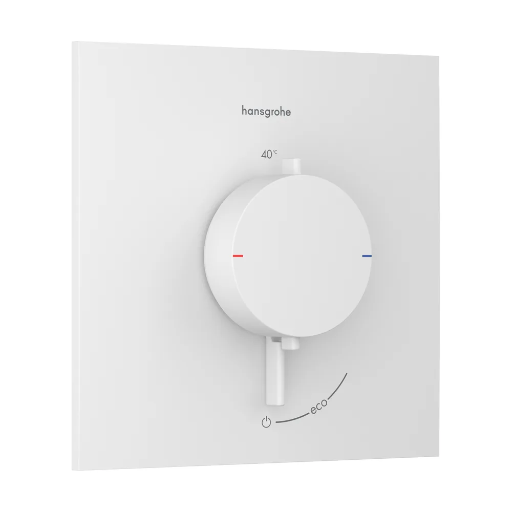 Hansgrohe Ecostat Comfort E Mat Beyaz 1 Çıkış İçin Ankastre Termostatik Banyo Bataryası - 33710700