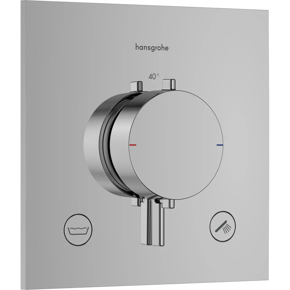 Hansgrohe Ecostat Comfort E EN1717 Emniyetli 2 Çıkış Ankastre Termostatik Banyo Bataryası - 33716000