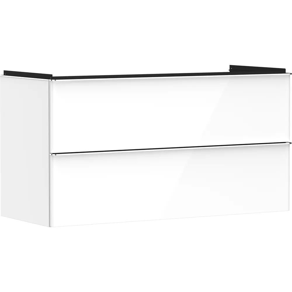 Hansgrohe Xelu Q 118 cm Parlak Beyaz 2 Çekmeceli Lavabo Dolabı - 54035000