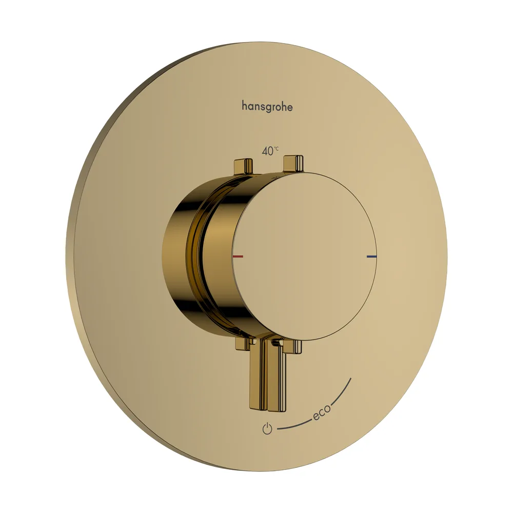 Hansgrohe Ecostat Comfort S Parlak Altın 1 Çıkış İçin Ankastre Termostatik Banyo Bataryası - 33714990