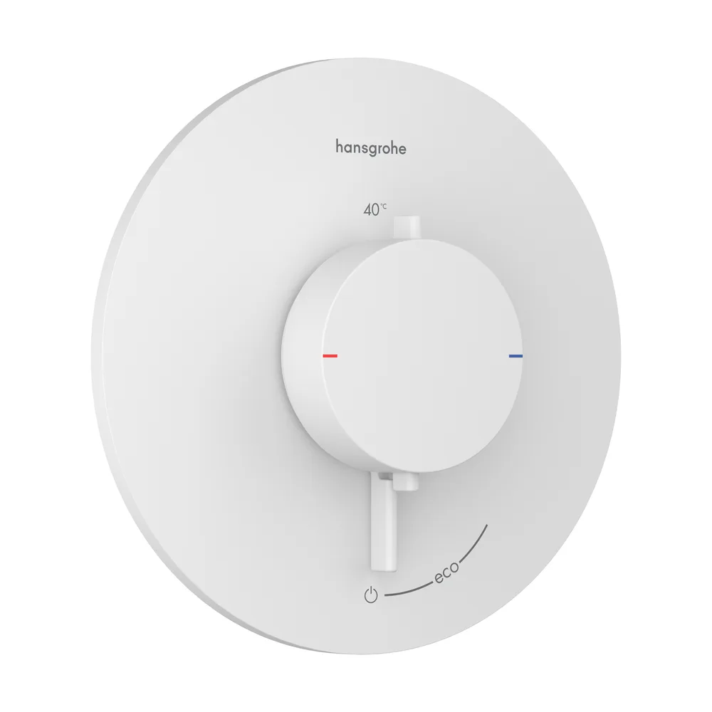 Hansgrohe Ecostat Comfort S Mat Beyaz 1 Çıkış İçin Ankastre Termostatik Banyo Bataryası - 33714700