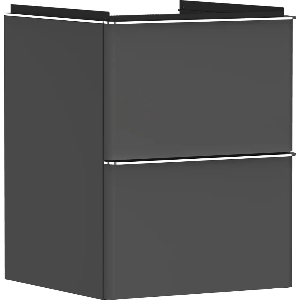 Hansgrohe Xelu Q 48 cm Elmas Mat Gri 2 Çekmeceli El Yıkama Lavabo Dolabı - 54020000
