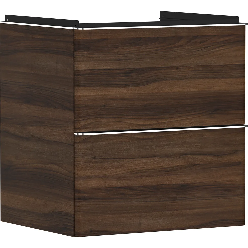 Hansgrohe Xelu Q 58 cm Koyu Ceviz 2 Çekmeceli Lavabo Dolabı - 54026000