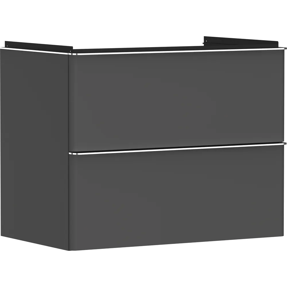 Hansgrohe Xelu Q 78 cm Elmas Mat Gri 2 Çekmeceli Lavabo Dolabı - 54028000