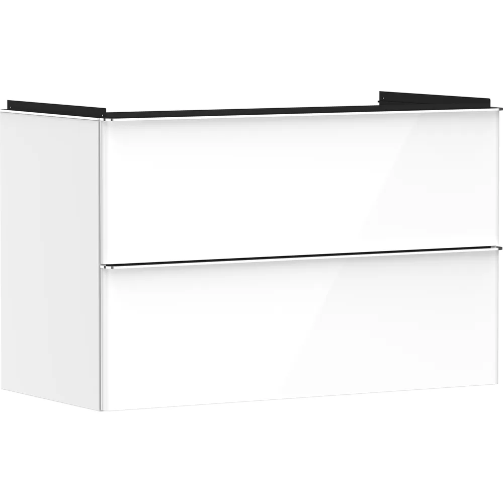 Hansgrohe Xelu Q 98 cm Parlak Beyaz 2 Çekmeceli Lavabo Dolabı - 54031000