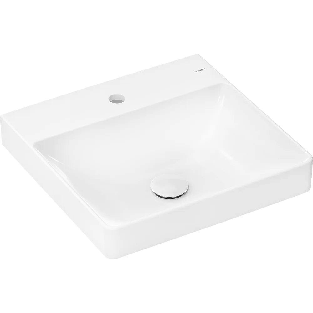 Hansgrohe Xelu Q 50x48 cm SmartClean Batarya Delikli El Yıkama Lavabosu - 61012450
