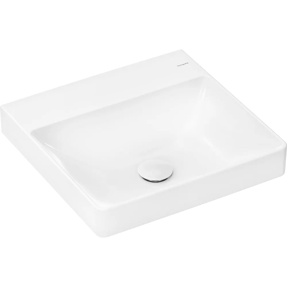 Hansgrohe Xelu Q 50x48 cm SmartClean Batarya Deliksiz Tezgah Üstü El Yıkama Lavabosu - 61015450