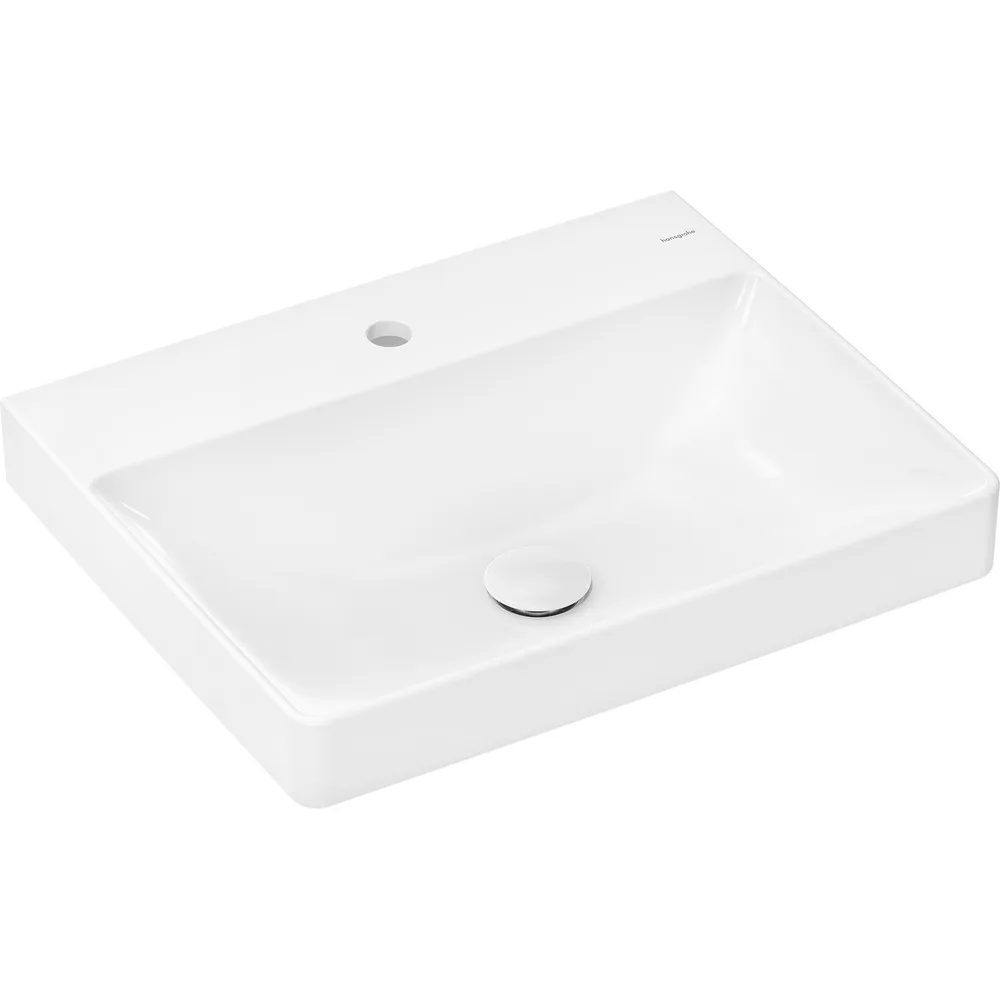 Hansgrohe Xelu Q 60x48 cm SmartClean Batarya Delikli Tezgah Üstü Lavabo - 61018450