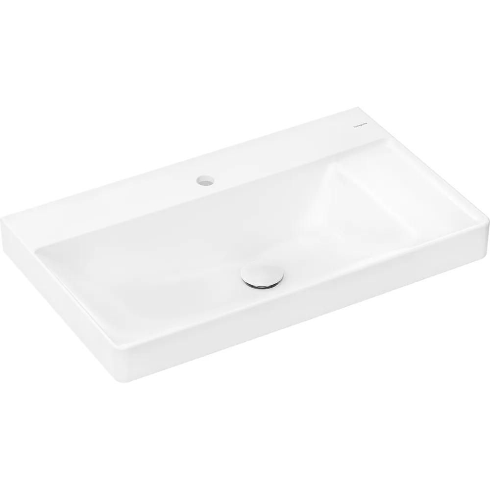 Hansgrohe Xelu Q 80x48 cm SmartClean Sağ Raflı Batarya Delikli Lavabo - 61024450