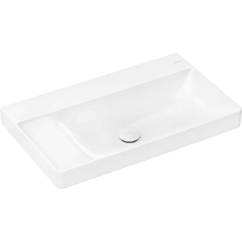 Hansgrohe Xelu Q 80x48 cm SmartClean Sol Raflı Batarya Deliksiz Lavabo - 61032450