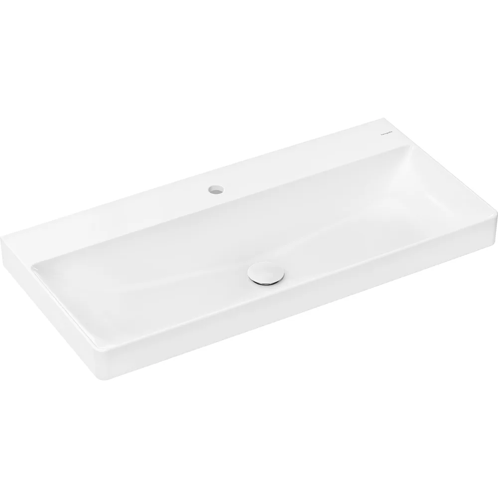 Hansgrohe Xelu Q 100x48 cm SmartClean Batarya Delikli Lavabo - 61036450