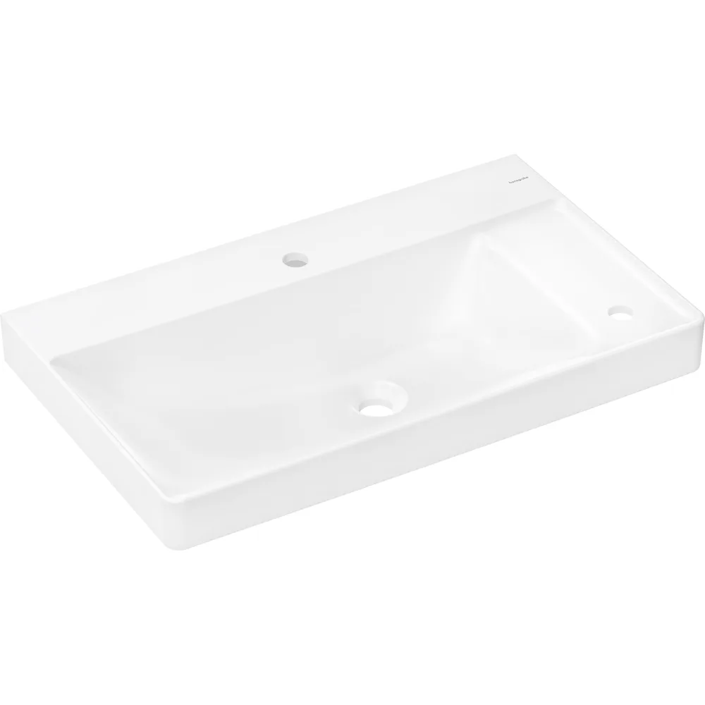 Hansgrohe Xelu Q 80x48 cm Sağ Raflı Çift Batarya Delikli Lavabo - 60319450