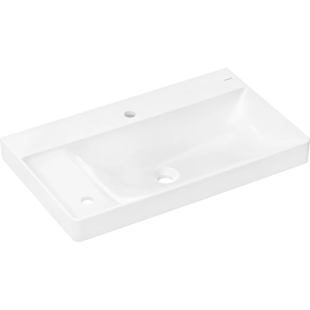 Hansgrohe Xelu Q 80x48 cm Sol Raflı Çift Batarya Delikli Lavabo - 60320450
