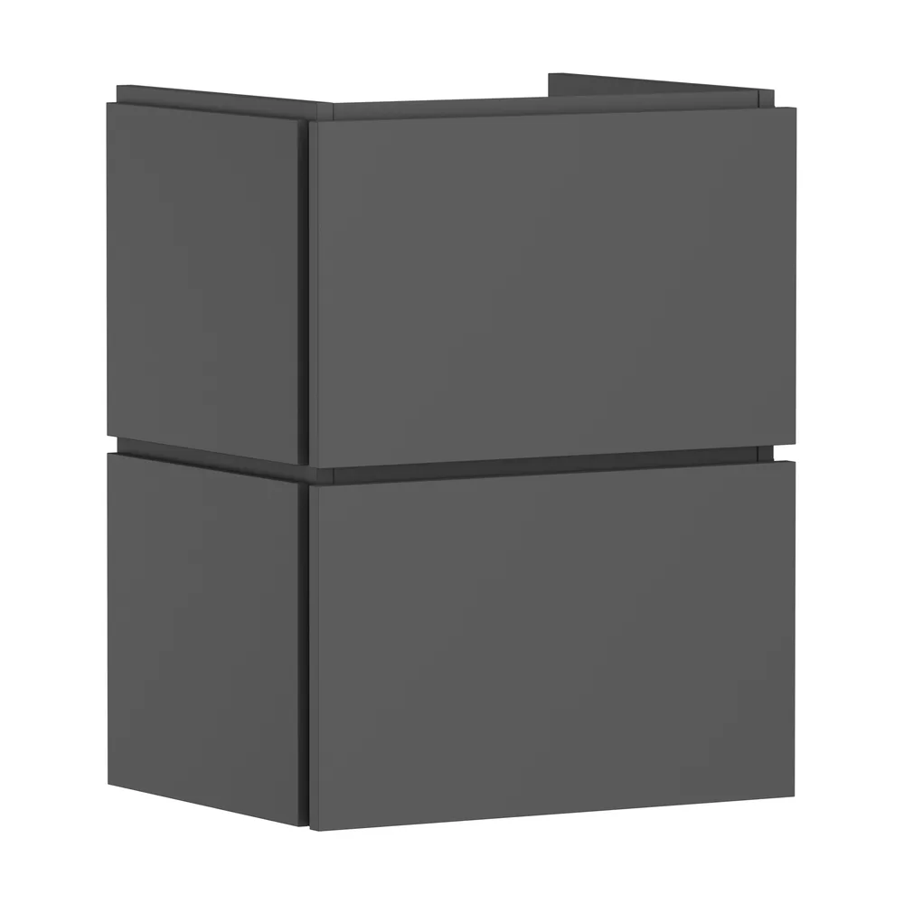 Hansgrohe Xilesa E 48x38 cm Arduvaz Mat Gri 2 Çekmeceli El Yıkama Lavabo Dolabı - 54290760
