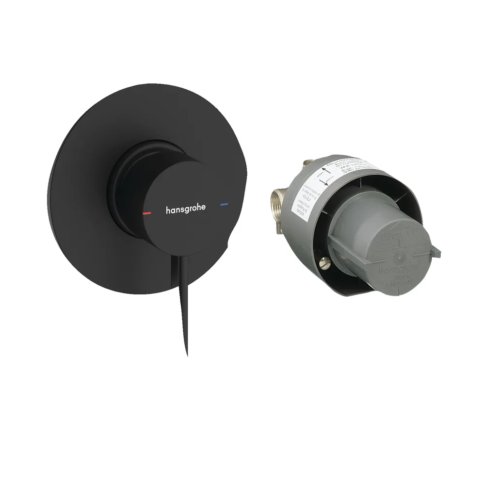 Hansgrohe Zesis S Mat Siyah Ankastre Tek Kollu Duş Bataryası Seti - 74618670