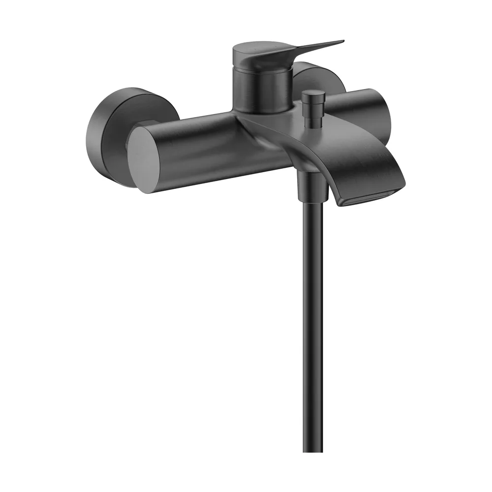 Hansgrohe Vivenis Mat Siyah-Krom Sıva Üstü Tek Kollu Küvet Bataryası - 75423340
