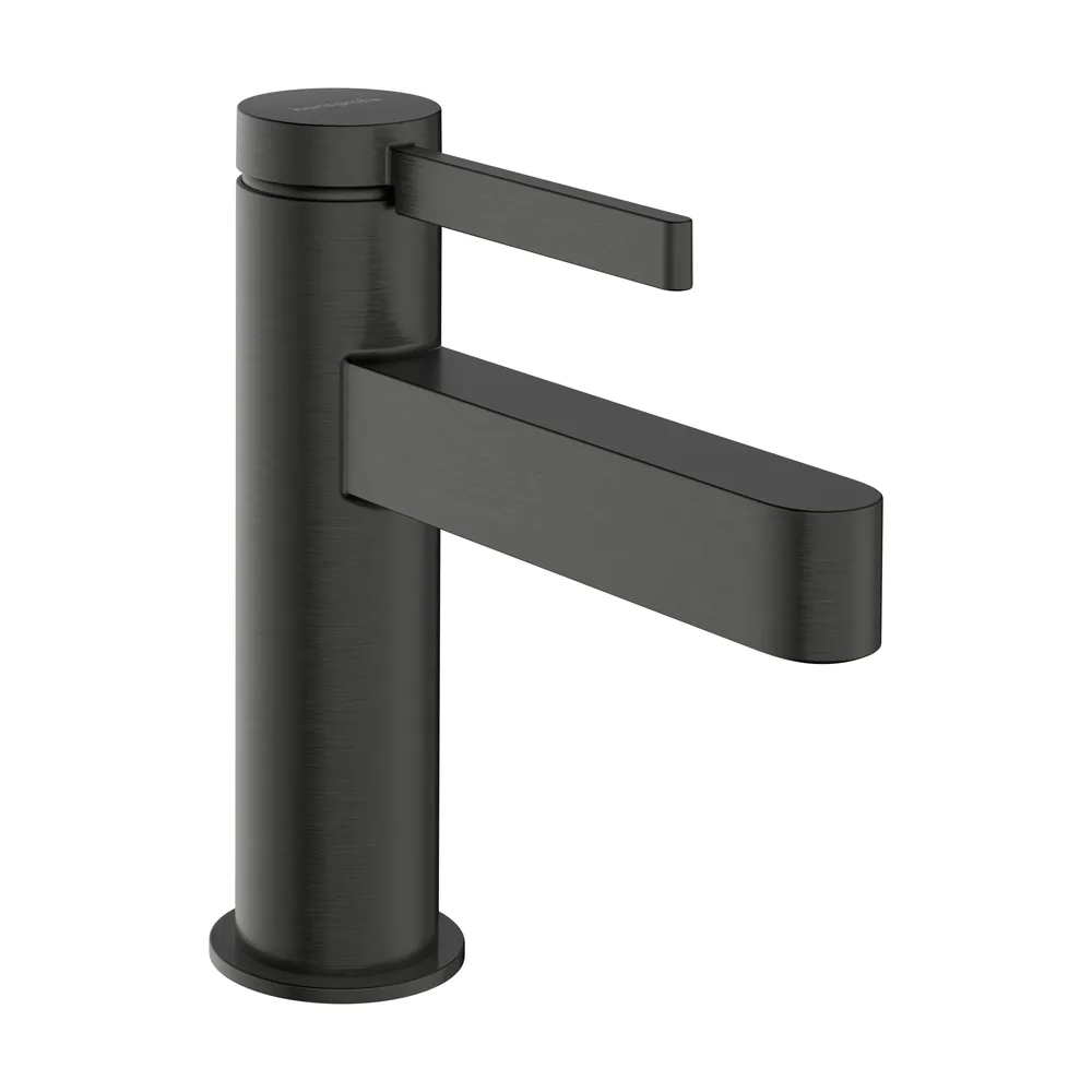 Hansgrohe Finoris 100 CoolStart Mat Siyah-Krom Bas Aç Gider Setli Lavabo Bataryası - 76012340