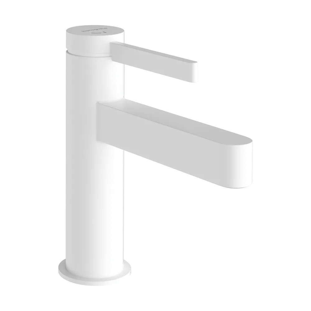 Hansgrohe Finoris 100 CoolStart Mat Beyaz Bas Aç Gider Setli Lavabo Bataryası - 76012700