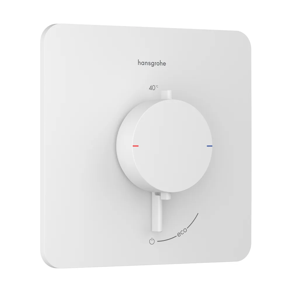 Hansgrohe Ecostat Comfort Q Mat Beyaz 1 Çıkış İçin Ankastre Termostatik Banyo Bataryası - 33712700