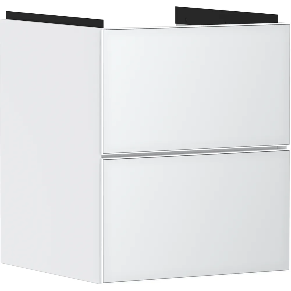 Hansgrohe Xevolos E 48 cm Mat Beyaz Metalik Beyaz 2 Çekmeceli El Yıkama Lavabo Dolabı - 54172320
