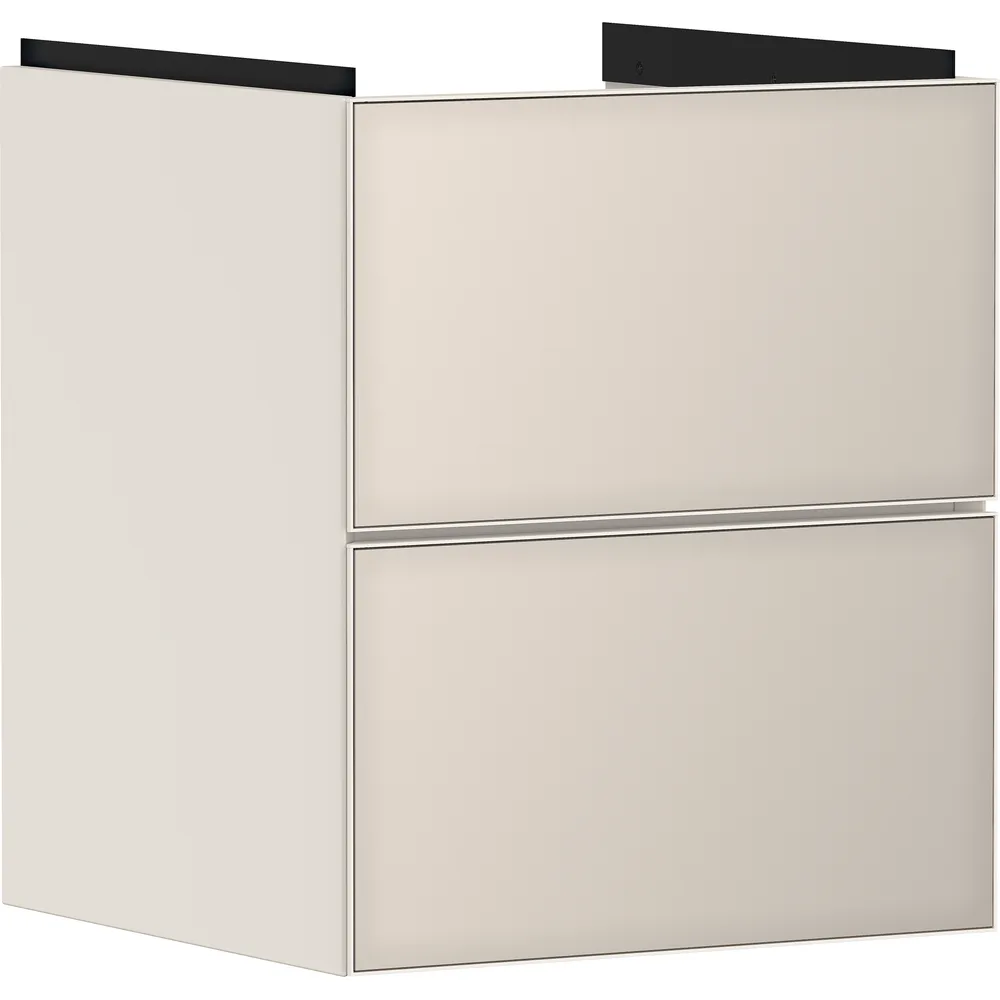 Hansgrohe Xevolos E 48 cm Kum Mat Bej Metalik Kum Bej 2 Çekmeceli El Yıkama Lavabo Dolabı - 54173790