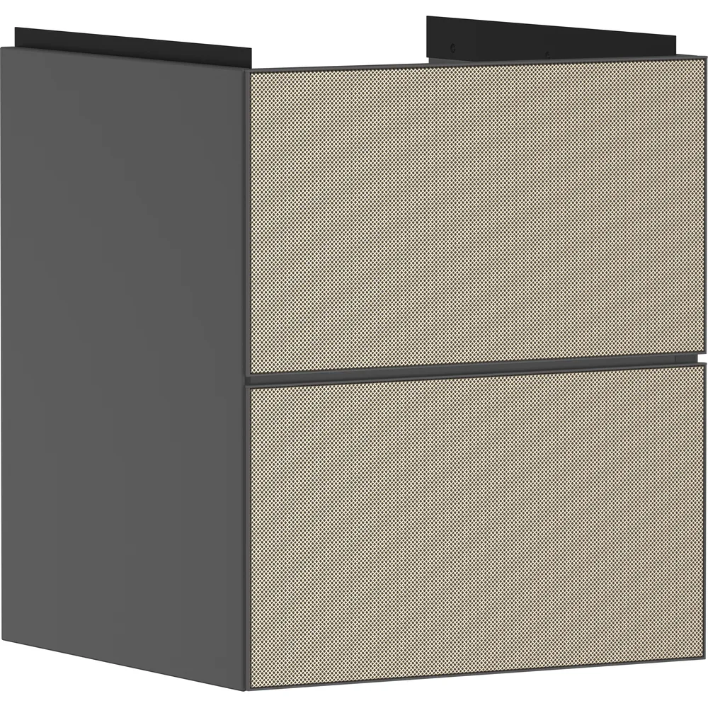 Hansgrohe Xevolos E 48 cm Arduvaz Mat Gri Desenli Bronz 2 Çekmeceli El Yıkama Lavabo Dolabı - 54174390