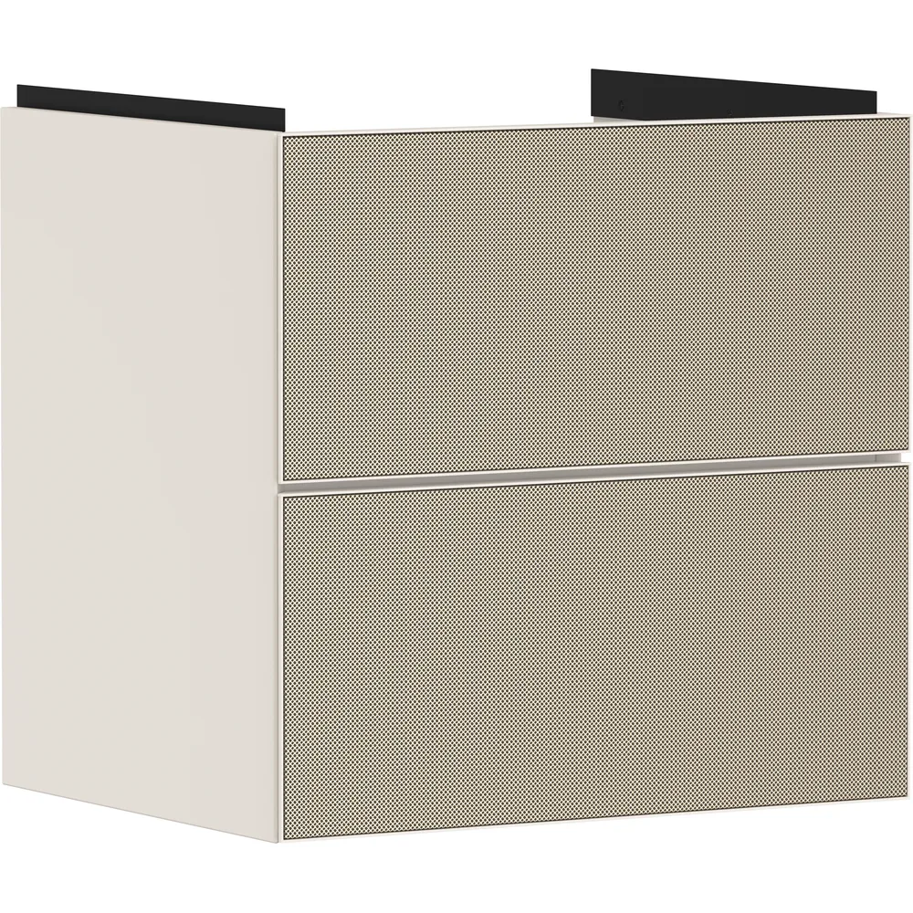 Hansgrohe Xevolos E 58 cm Kum Mat Bej Desenli Bronz 2 Çekmeceli Lavabo Dolabı - 54176390