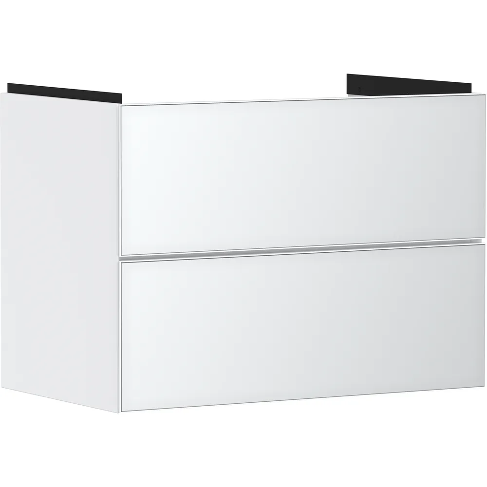 Hansgrohe Xevolos E 78 cm Mat Beyaz Metalik Beyaz 2 Çekmeceli Lavabo Dolabı - 54178320