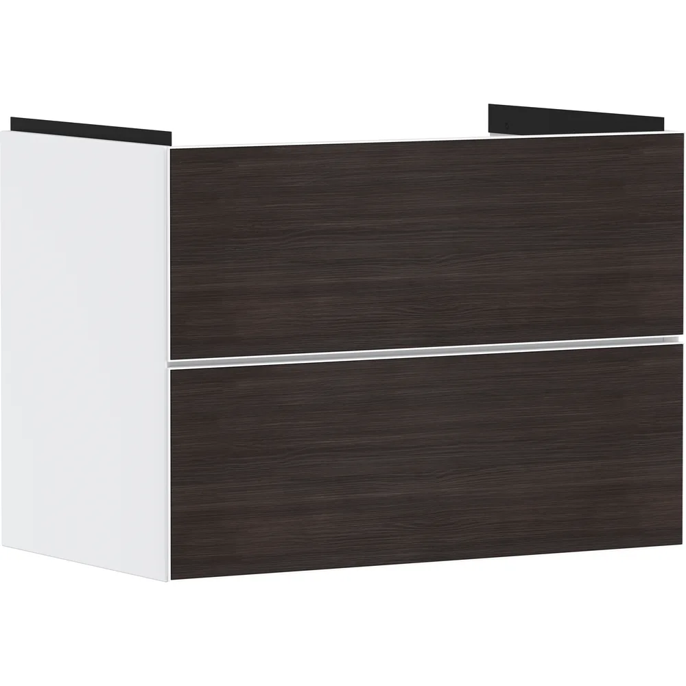 Hansgrohe Xevolos E 78 cm Mat Beyaz Koyu Meşe 2 Çekmeceli Lavabo Dolabı - 54178730